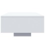 Mesa de centro con luces LED blanco 85x55x31 cm de , Mesas de centro - Ref: Foro24-836609, Precio: 76,05 €, Descuento: %