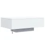 Couchtisch mit weißen LED-Leuchten 85x55x31 cm von , Couchtisch - Ref: Foro24-836609, Preis: 73,33 €, Rabatt: %