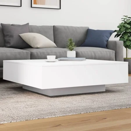 Mesa de centro con luces LED blanco 100x100x31 cm de , Mesas de centro - Ref: Foro24-836602, Precio: 97,28 €, Descuento: %