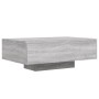 Mesa de centro con luces LED gris Sonoma 85x55x31 cm de , Mesas de centro - Ref: Foro24-836614, Precio: 78,77 €, Descuento: %