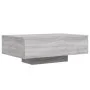 Mesa de centro con luces LED gris Sonoma 85x55x31 cm de , Mesas de centro - Ref: Foro24-836614, Precio: 76,23 €, Descuento: %