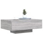 Mesa de centro con luces LED gris Sonoma 85x55x31 cm de , Mesas de centro - Ref: Foro24-836614, Precio: 78,77 €, Descuento: %
