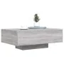 Mesa de centro con luces LED gris Sonoma 85x55x31 cm de , Mesas de centro - Ref: Foro24-836614, Precio: 76,23 €, Descuento: %
