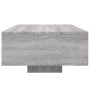 Mesa de centro con luces LED gris Sonoma 85x55x31 cm de , Mesas de centro - Ref: Foro24-836614, Precio: 78,77 €, Descuento: %