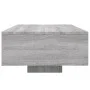 Mesa de centro con luces LED gris Sonoma 85x55x31 cm de , Mesas de centro - Ref: Foro24-836614, Precio: 76,23 €, Descuento: %