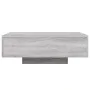 Mesa de centro con luces LED gris Sonoma 85x55x31 cm de , Mesas de centro - Ref: Foro24-836614, Precio: 76,23 €, Descuento: %