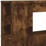 Cabecero LED madera ingeniería roble ahumado 200x18,5x103,5 cm de , Cabeceros y pies de cama - Ref: Foro24-837369, Precio: 10...
