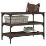 Engineered wood oak brown shoe bench 70x38.5x49 cm by , Benches for halls and storage - Ref: Foro24-839042, Price: 48,61 €, D...