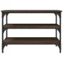 Banco zapatero madera de ingeniería roble marrón 70x38,5x49 cm de , Bancos para recibidores y almacenamiento - Ref: Foro24-83...