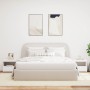 Mesitas de noche con luces LED 2 unidades blanco 50x40x45 cm de , Mesitas de noche - Ref: Foro24-836764, Precio: 115,48 €, De...
