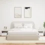 Mesitas de noche con luces LED 2 unidades blanco 50x40x45 cm de , Mesitas de noche - Ref: Foro24-836764, Precio: 113,09 €, De...