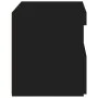 Bedside tables with LED lights, 2 units, black, 50x40x45 cm by , Nightstands - Ref: Foro24-836766, Price: 103,47 €, Discount: %