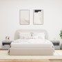 Mesitas de noche con luces LED 2 uds gris hormigón 50x40x45 cm de , Mesitas de noche - Ref: Foro24-836770, Precio: 79,42 €, D...