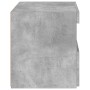 Mesitas de noche con luces LED 2 uds gris hormigón 50x40x45 cm de , Mesitas de noche - Ref: Foro24-836770, Precio: 79,42 €, D...