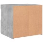 Mesitas de noche con luces LED 2 uds gris hormigón 50x40x45 cm de , Mesitas de noche - Ref: Foro24-836770, Precio: 79,42 €, D...