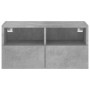 Mueble de pared TV madera ingeniería gris hormigón 60x30x30 cm de , Muebles TV - Ref: Foro24-836860, Precio: 39,30 €, Descuen...