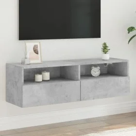 Grauer Beton Holzwerkstoff TV Wandmöbel 100x30x30 cm von , TV-Möbel - Ref: Foro24-836888, Preis: 53,30 €, Rabatt: %