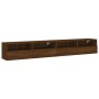 Muebles de pared para TV 2 uds madera roble marrón 100x30x30 cm de , Muebles TV - Ref: Foro24-836895, Precio: 118,50 €, Descu...