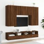 Muebles de pared para TV 2 uds madera roble marrón 100x30x30 cm de , Muebles TV - Ref: Foro24-836895, Precio: 118,50 €, Descu...