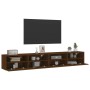 Muebles de pared para TV 2 uds madera roble marrón 100x30x30 cm de , Muebles TV - Ref: Foro24-836895, Precio: 118,50 €, Descu...