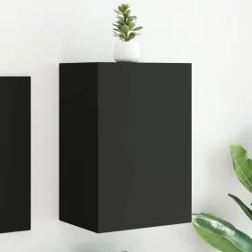 Mueble de TV de pared madera de ingeniería negro 40,5x30x60 cm de , Muebles TV - Ref: Foro24-836912, Precio: 43,66 €, Descuen...