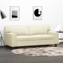 2-Sitzer-Sofa aus Kunstleder in der Farbe Creme 140 cm von , Sofas - Ref: Foro24-359418, Preis: 229,73 €, Rabatt: %