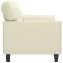 2-Sitzer-Sofa aus Kunstleder in der Farbe Creme 140 cm von , Sofas - Ref: Foro24-359418, Preis: 229,73 €, Rabatt: %