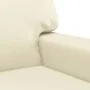 Sofá de 2 plazas de cuero sintético color crema 140 cm de , Sofás - Ref: Foro24-359418, Precio: 229,73 €, Descuento: %