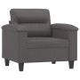 Sillón cuero sintético gris 60 cm de , Sofás - Ref: Foro24-359575, Precio: 160,83 €, Descuento: %