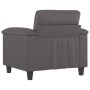Sillón cuero sintético gris 60 cm de , Sofás - Ref: Foro24-359575, Precio: 160,83 €, Descuento: %