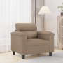 Sillón cuero sintético color capuchino 60 cm de , Sofás - Ref: Foro24-359577, Precio: 160,83 €, Descuento: %