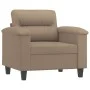 Sillón cuero sintético color capuchino 60 cm de , Sofás - Ref: Foro24-359577, Precio: 158,50 €, Descuento: %