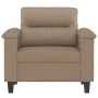 Sillón cuero sintético color capuchino 60 cm de , Sofás - Ref: Foro24-359577, Precio: 158,50 €, Descuento: %