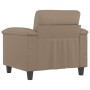Sillón cuero sintético color capuchino 60 cm de , Sofás - Ref: Foro24-359577, Precio: 160,83 €, Descuento: %