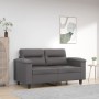 Sofá de 2 plazas de cuero sintético gris 120 cm de , Sofás - Ref: Foro24-359580, Precio: 222,91 €, Descuento: %