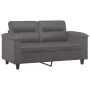 Sofá de 2 plazas de cuero sintético gris 120 cm de , Sofás - Ref: Foro24-359580, Precio: 219,58 €, Descuento: %
