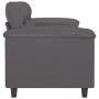 Sofá de 2 plazas de cuero sintético gris 120 cm de , Sofás - Ref: Foro24-359580, Precio: 222,91 €, Descuento: %