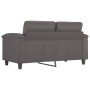 Sofá de 2 plazas de cuero sintético gris 120 cm de , Sofás - Ref: Foro24-359580, Precio: 222,91 €, Descuento: %