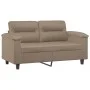 Sofá de 2 plazas de cuero sintético color capuchino 120 cm de , Sofás - Ref: Foro24-359582, Precio: 228,28 €, Descuento: %