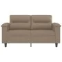 Sofá de 2 plazas de cuero sintético color capuchino 120 cm de , Sofás - Ref: Foro24-359582, Precio: 228,28 €, Descuento: %
