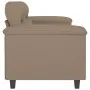 Sofá de 2 plazas de cuero sintético color capuchino 120 cm de , Sofás - Ref: Foro24-359582, Precio: 228,28 €, Descuento: %