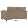 Sofá de 2 plazas de cuero sintético color capuchino 120 cm de , Sofás - Ref: Foro24-359582, Precio: 228,28 €, Descuento: %