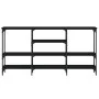 Black engineered wood console table 160x29x80 cm by , Side tables - Ref: Foro24-839063, Price: 86,65 €, Discount: %