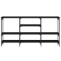 Mesa consola madera de ingeniería negra 160x29x80 cm de , Mesas auxiliares - Ref: Foro24-839063, Precio: 90,74 €, Descuento: %