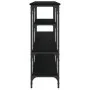 Black engineered wood console table 160x29x80 cm by , Side tables - Ref: Foro24-839063, Price: 86,65 €, Discount: %