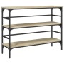Mesa consola madera de ingeniería roble Sonoma 100x32x75 cm de , Mesas auxiliares - Ref: Foro24-839049, Precio: 61,64 €, Desc...