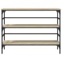 Mesa consola madera de ingeniería roble Sonoma 100x32x75 cm de , Mesas auxiliares - Ref: Foro24-839049, Precio: 61,64 €, Desc...