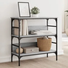 Mesa consola madera de ingeniería gris Sonoma 75x32x75 cm de , Mesas auxiliares - Ref: Foro24-839056, Precio: 50,58 €, Descue...