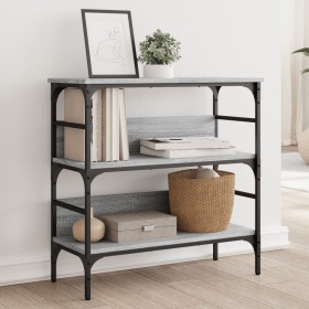 Mesa consola madera de ingeniería gris Sonoma 75x32x75 cm de , Mesas auxiliares - Ref: Foro24-839056, Precio: 51,20 €, Descue...