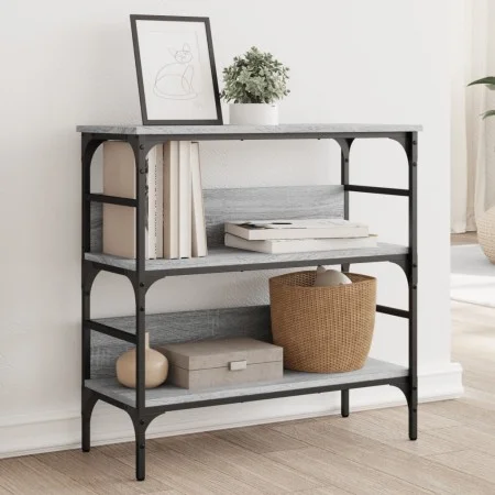 Engineered wood gray Sonoma console table 75x32x75 cm by , Side tables - Ref: Foro24-839056, Price: 50,58 €, Discount: %